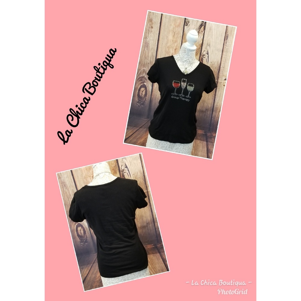 Wine Glass Bling T-Shirt